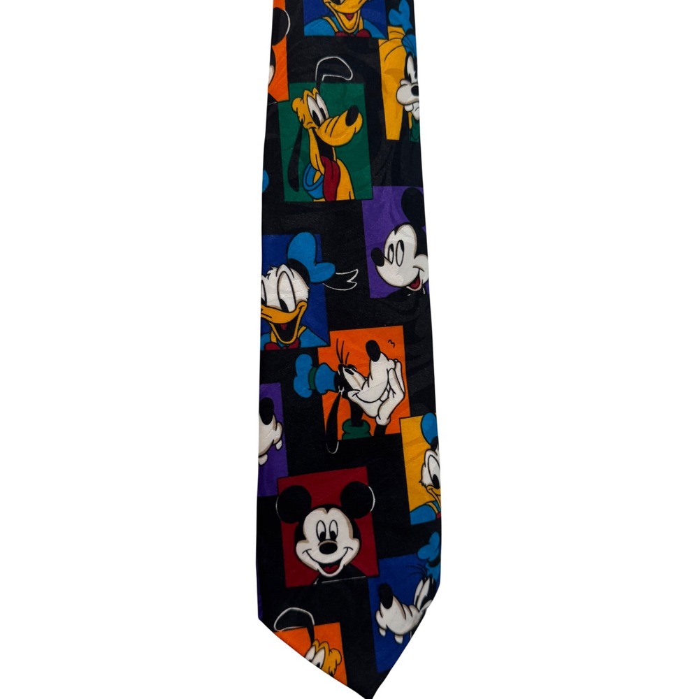 Balancine Inc. Disney Necktie Mickey Mouse Donald Duck Goofy‎